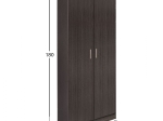 ΝΤΟΥΛΑΠΑ 2ΦΥΛΛΗ BAILEY ΜΕ ΤΡΙΑ ΡΑΦΙΑ HM337.01 ZEBRANO 60Χ42Χ180εκ.