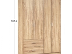 ΝΤΟΥΛΑΠΑ 4ΦΥΛΛΗ ME 2 ΣΥΡΤΑΡΙΑ BLAKELY HM339.02 SONAMA 120Χ42,5Χ180,5εκ.