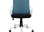 ΚΑΡΕΚΛΑ ΓΡΑΦΕΙΟΥ MALFOI HM1053.06 ΜΠΛΕ MESH & ΠΟΔΙ ΜΕΤΑΛΛΙΚΟ 58x59x103 εκ.