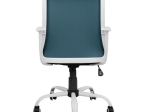 ΚΑΡΕΚΛΑ ΓΡΑΦΕΙΟΥ MALFOI HM1053.06 ΜΠΛΕ MESH & ΠΟΔΙ ΜΕΤΑΛΛΙΚΟ 58x59x103 εκ.