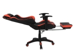 ΚΑΡΕΚΛΑ ΓΡΑΦΕΙΟΥ GAMING HM1063.01 SPEED ΜΑΥΡΟ ΚΟΚΚΙΝΟ & ΥΠΟΠΟΔΙΟ 68 x 71,5 x 134 cm