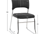 ΚΑΡΕΚΛΑ QUENTI HM1071.01 ΜΑΥΡΗ 47x54x84 εκ.