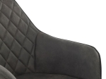 ΠΟΛΥΘΡΟΝΑ MANDO HM8006.10 ΜΕ ΓΚΡΙ NUBUCK ΥΦΑΣΜΑ 60x60x84 εκ.