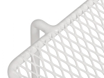 ΚΑΡΕΚΛΑ ΜΕΤΑΛΛΙΚΗ MESH ΛΕΥΚΗ URANIA HM8011.02 56x58,5x86cm