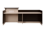 ΓΡΑΦΕΙΟ ΥΠΟΔΟΧΗΣ DALTON HM2068.01 ΜΕΛΑΜΙΝΗ ΣΕ WENGE-ΜΠΕΖ 240x80x106Υεκ.