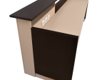 ΓΡΑΦΕΙΟ ΥΠΟΔΟΧΗΣ DALTON HM2068.01 ΜΕΛΑΜΙΝΗ ΣΕ WENGE-ΜΠΕΖ 240x80x106Υεκ.