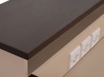 ΓΡΑΦΕΙΟ ΥΠΟΔΟΧΗΣ DALTON HM2068.01 ΜΕΛΑΜΙΝΗ ΣΕ WENGE-ΜΠΕΖ 240x80x106Υεκ.