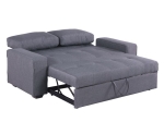 ΚΑΝΑΠΕΣ ΚΡΕΒΑΤΙ KANNA 2ΘΕΣΙΟΣ 176x102x91 εκ.HM3082.10 ΜΕ ΓΚΡΙ ΥΦΑΣΜΑ