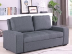 ΚΑΝΑΠΕΣ ΚΡΕΒΑΤΙ KANNA 2ΘΕΣΙΟΣ 176x102x91 εκ.HM3082.10 ΜΕ ΓΚΡΙ ΥΦΑΣΜΑ