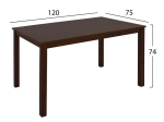 ΣΕΤ ΤΡΑΠΕΖΑΡΙΑΣ 5ΤΜΧ ΜΕ ΚΑΡΥΔΙ ΤΡΑΠΕΖΙ 120x75x74cm & ΚΑΡΕΚΛΕΣ SELENE HM10256