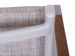 ΠΟΛΥΘΡΟΝΑ ΑΛΟΥΜΙΝΙΟΥ MILLER HM5406 ΛΕΥΚΗ ΜΕ ΓΚΡΙ TEXTILENE & POLYWOOD 56x57x90Υ εκ.