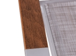 ΠΟΛΥΘΡΟΝΑ ΑΛΟΥΜΙΝΙΟΥ MILLER HM5406 ΛΕΥΚΗ ΜΕ ΓΚΡΙ TEXTILENE & POLYWOOD 56x57x90Υ εκ.