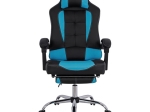 ΠΟΛΥΘΡΟΝΑ GAMING HM1055.08 SYNCHRO ΜΑΥΡΟ ΚΑΙ ΓΑΛΑΖΙΟ PU 66x67x130 cm