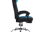 ΠΟΛΥΘΡΟΝΑ GAMING HM1055.08 SYNCHRO ΜΑΥΡΟ ΚΑΙ ΓΑΛΑΖΙΟ PU 66x67x130 cm