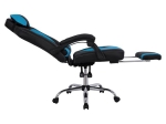 ΠΟΛΥΘΡΟΝΑ GAMING HM1055.08 SYNCHRO ΜΑΥΡΟ ΚΑΙ ΓΑΛΑΖΙΟ PU 66x67x130 cm
