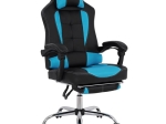 ΠΟΛΥΘΡΟΝΑ GAMING HM1055.08 SYNCHRO ΜΑΥΡΟ ΚΑΙ ΓΑΛΑΖΙΟ PU 66x67x130 cm