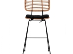 ΣΚΑΜΠΟ ΜΕΤΑΛΛΙΚΟ ΜΕ ΜΑΞΙΛΑΡΙ ALLEGRA HM5455 ΜΕ WICKER ΜΠΕΖ 46,5x55x117,5Υ εκ.