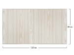 ΕΠΙΦΑΝΕΙΑ ΤΡΑΠΕΖΙΟΥ ΑΠΟ MDF 120Χ80 εκ. HM8440.03 ΔΡΥΣ ΜΑΥΡΟ