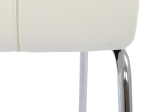 ΚΑΡΕΚΛΑ ΚΟΥΖΙΝΑΣ CAREY HM0175.11 ΛΕΥΚΟ PU ΜΕ ΜΕΤΑΛΛΙΚΟ ΣΚΕΛΕΤΟ 43x64x100 εκ.