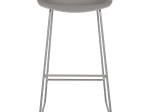ΣΚΑΜΠΟ ΜΕΤΑΛΛΙΚΟ NAILA HM8450.10 ΜΕ ΚΑΘΙΣΜΑ PP ΓΚΡΙ 47x47x83 εκ.