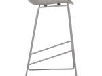 ΣΚΑΜΠΟ ΜΕΤΑΛΛΙΚΟ NAILA HM8450.10 ΜΕ ΚΑΘΙΣΜΑ PP ΓΚΡΙ 47x47x83 εκ.