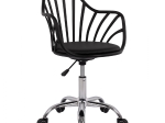 ΚΑΡΕΚΛΑ ΓΡΑΦΕΙΟΥ BECKY HM8457.02 ΣΕ ΜΑΥΡΟ ΧΡΩΜΑ