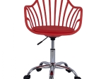ΚΑΡΕΚΛΑ ΓΡΑΦΕΙΟΥ BECKY HM8457.04 ΣΕ ΚΟΚΚΙΝΟ ΧΡΩΜΑ 57Χ57Χ96 ΕΚ
