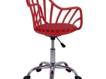 ΚΑΡΕΚΛΑ ΓΡΑΦΕΙΟΥ BECKY HM8457.04 ΣΕ ΚΟΚΚΙΝΟ ΧΡΩΜΑ 57Χ57Χ96 ΕΚ