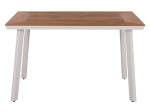 ΤΡΑΠΕΖΙ ΑΛΟΥΜΙΝΙΟΥ TABER ΜΕ POLYWOOD ΛΕΥΚΟ 120x80x72,5Υ εκ. HM5562.01