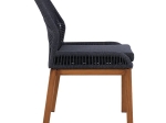 ΚΑΡΕΚΛΑ ΑΛΟΥΜΙΝΙΟΥ SOLEIL BAMBOO LOOK ΜΕ ΣΧΟΙΝΙ ΓΚΡΙ HM5547.01 56x60x83 cm.
