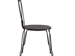 ΚΑΡΕΚΛΑ ΜΕΤΑΛΛΙΚΗ AMORE ΜΑΥΡΗ 42x48x90 εκ. HM5007.11