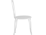 ΚΑΡΕΚΛΑ ΜΕΤΑΛΛΙΚΗ AMORE ΛΕΥΚΗ 42x48x90 εκ. HM5007.12