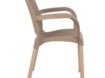 ΠΟΛΥΘΡΟΝΑ ΠΟΛΥΠΡΟΠΥΛΕΝΙΟΥ RATTAN ΠΟΔΙ ALU HM5591.02 ΚΑΠΟΥΤΣΙΝΟ 60x60x82 cm