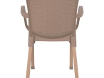 ΠΟΛΥΘΡΟΝΑ ΠΟΛΥΠΡΟΠΥΛΕΝΙΟΥ RATTAN ΠΟΔΙ ALU HM5591.02 ΚΑΠΟΥΤΣΙΝΟ 60x60x82 cm