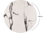 ΕΠΙΦΑΝΕΙΑ ΤΡΑΠΕΖΙΟΥ WERZALIT Φ60Χ2.5εκ. MARBLE WHITE-GREY 5657 HM5227.11