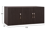 ΠΑΤΑΡΙ 3ΦΥΛΛΗΣ ΝΤΟΥΛΑΠΑΣ CARLY HM385.01 ΣΕ ΧΡΩΜΑ ZEBRANO 150X55X60Υεκ.