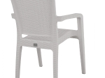 ΠΟΛΥΘΡΟΝΑ ΠΟΛΥΠΡΟΠΥΛΕΝΙΟΥ RATTAN HM5590.04 ΧΡΩΜΑ ΛΕΥΚΟ 58x55x87 cm.