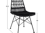 ΣΕΤ 7ΤΜΧ ALLEGRA WICKER ΜΕ ΤΡΑΠΕΖΙ 160X90X78Υ ΜΠΕΖ & ΜΑΥΡΟ ΧΡΩΜΑ HM10516