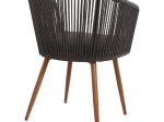 ΠΟΛΥΘΡΟΝΑ ΑΛΟΥΜΙΝΙΟΥ HARRIET BAMBOO LOOK ΜΕ ΣΧΟΙΝΙ ΓΚΡΙ HM5548.01 60X62X81Υ εκ.