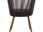 ΠΟΛΥΘΡΟΝΑ ΑΛΟΥΜΙΝΙΟΥ HARRIET BAMBOO LOOK ΜΕ ΣΧΟΙΝΙ ΓΚΡΙ HM5548.01 60X62X81Υ εκ.