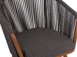 ΠΟΛΥΘΡΟΝΑ ΑΛΟΥΜΙΝΙΟΥ HARRIET BAMBOO LOOK ΜΕ ΣΧΟΙΝΙ ΓΚΡΙ HM5548.01 60X62X81Υ εκ.
