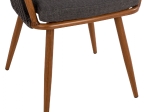 ΠΟΛΥΘΡΟΝΑ ΑΛΟΥΜΙΝΙΟΥ HARRIET BAMBOO LOOK ΜΕ ΣΧΟΙΝΙ ΓΚΡΙ HM5548.01 60X62X81Υ εκ.