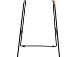 ΣΚΑΜΠΟ ΜΕΤΑΛΛΙΚΟ ALLEGRA HM5641 ΜΕ WICKER ΣΕ ΜΠΕΖ ΑΠΟΧΡΩΣΗ 49x50x76 εκ.