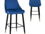 ΣΚΑΜΠΟ ΜΠΑΡ SERENITY HM8519.08 ΒΕΛΟΥΔΟ ΜΠΛΕ ΜΕ ΜΕΤΑΛΛΙΚΟ ΣΚΕΛΕΤΟ 51Χ57Χ110Υ εκ.