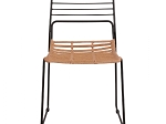 ΚΑΡΕΚΛΑ ΜΕΤΑΛΛΙΚΗ ALLEGRA HM5694 ΜΕ WICKER ΜΠΕΖ 51x54x83Υ εκ.