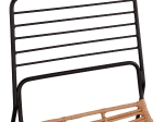 ΚΑΡΕΚΛΑ ΜΕΤΑΛΛΙΚΗ ALLEGRA HM5694 ΜΕ WICKER ΜΠΕΖ 51x54x83Υ εκ.