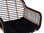 ΣΚΑΜΠΟ ΜΕΤΑΛΛΙΚΟ ALLEGRA HM5690 ΜΕ WICKER ΜΑΥΡΟ-ΜΠΕΖ 55x60x109Υ εκ.