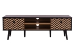 ΕΠΙΠΛΟ TV CHARLEEN HM8667 ΜΑΥΡΟ ΜΕ ΦΥΣΙΚΟ 120x40x40Υ εκ.