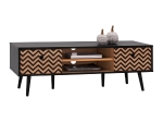 ΕΠΙΠΛΟ TV CHARLEEN HM8667 ΜΑΥΡΟ ΜΕ ΦΥΣΙΚΟ 120x40x40Υ εκ.