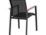 ΠΟΛΥΘΡΟΝΑ ΑΛΟΥΜΙΝΙΟΥ MILLER HM5406.10 ΓΚΡΙ ΜΕ TEΧ/NE ΜΑΥΡΟ & POLYWOOD 55x60x90Υεκ.